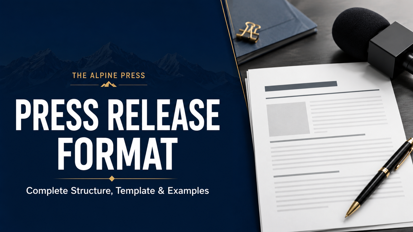 Press Release Format